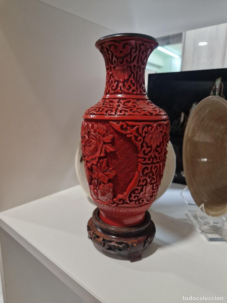 Antig&uuml;edades: Jarron laca cinnabar. - Foto 1