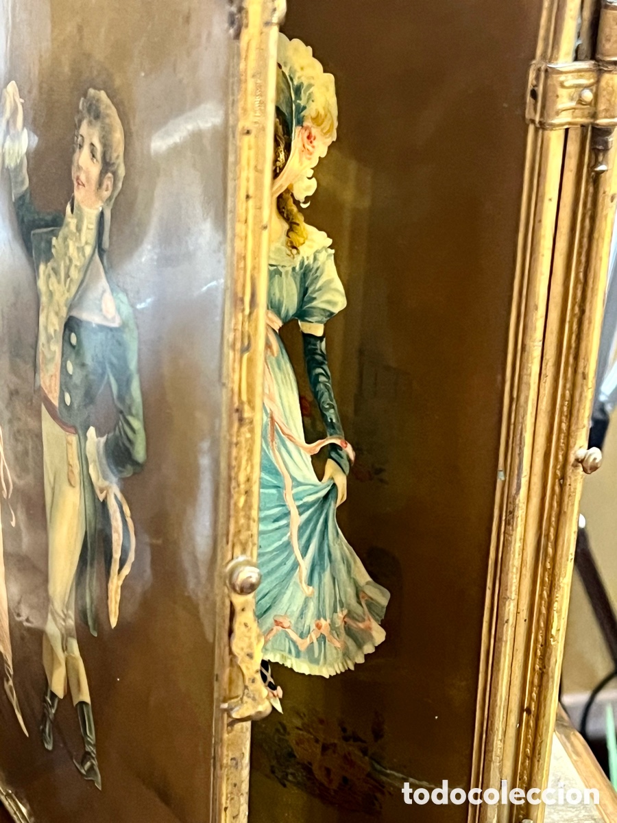 Antig&uuml;edades: Espejo tr&iacute;ptico de viaje - Foto 10