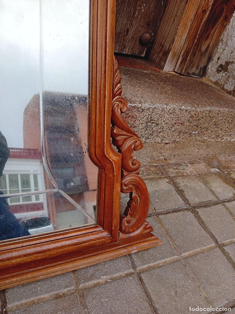 Antig&uuml;edades: Espejo con luna biselada d&eacute;cada de los 50/60 - Foto 4
