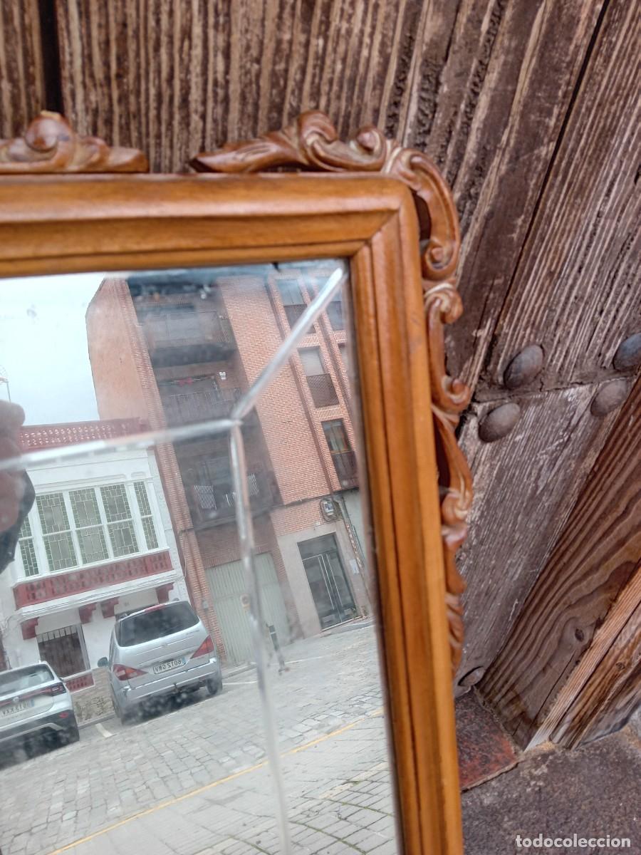 Antig&uuml;edades: Espejo con luna biselada d&eacute;cada de los 50/60 - Foto 5