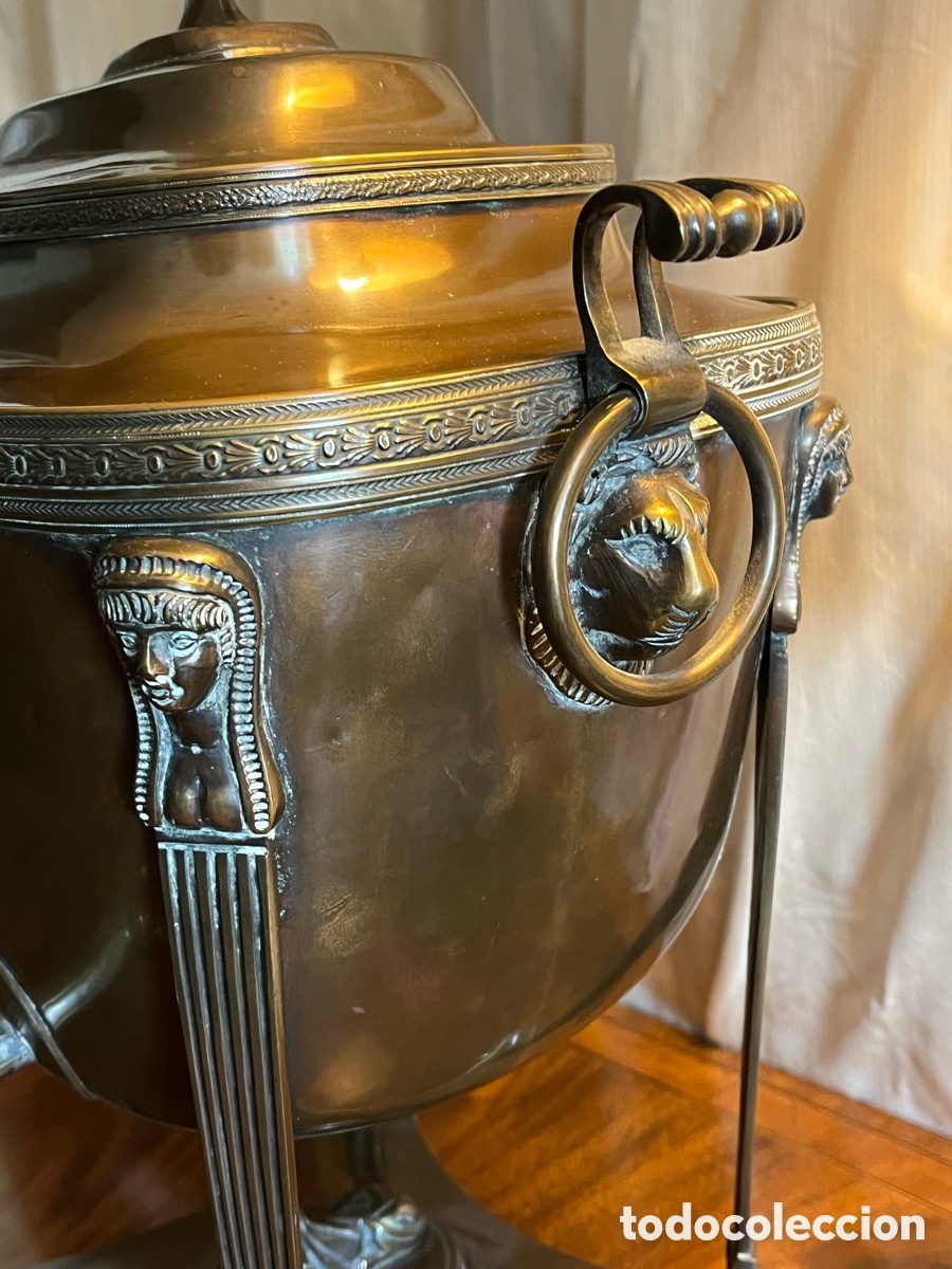 Antig&uuml;edades: Samovar de cobre franc&eacute;s. - Foto 4