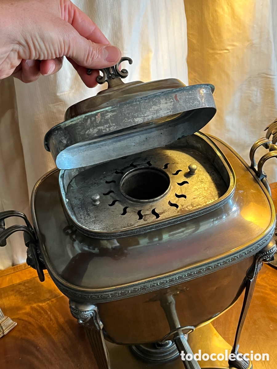 Antig&uuml;edades: Samovar de cobre franc&eacute;s. - Foto 7