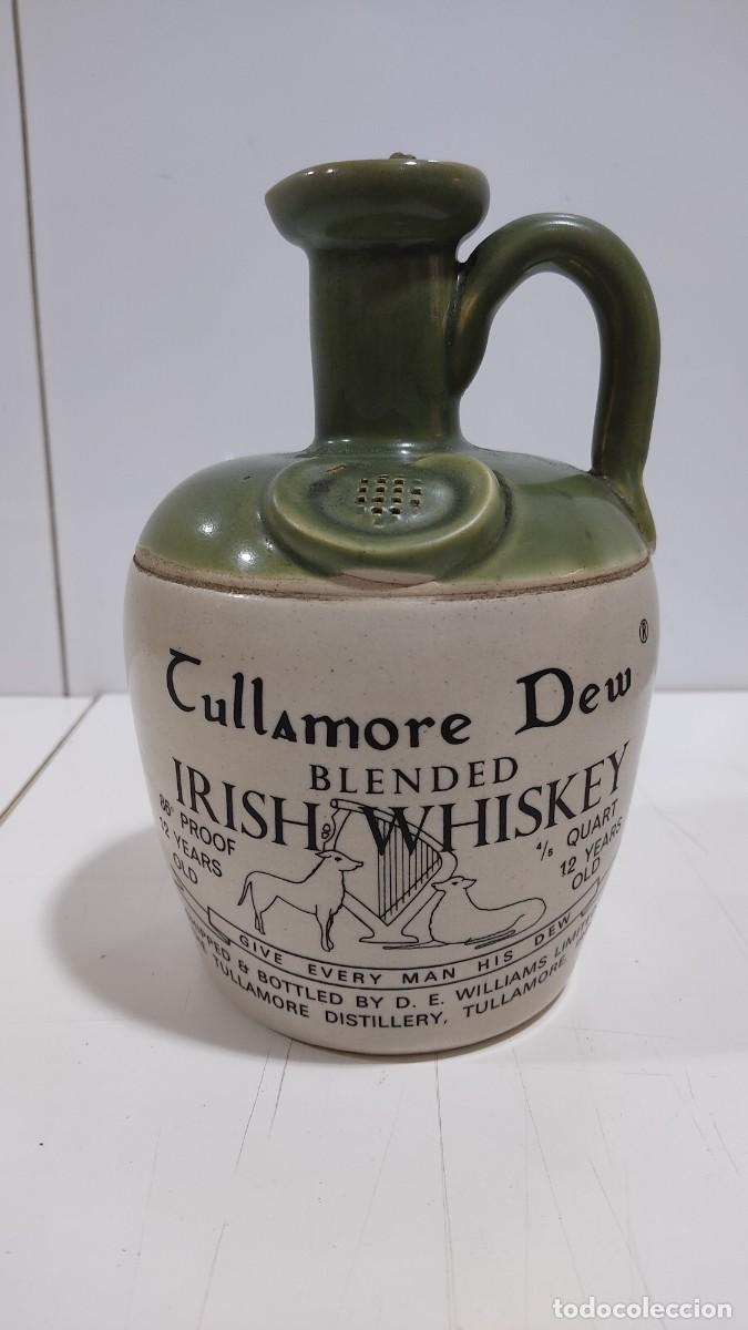 Antig&uuml;edades: 832 ANTIGUO CANECO DE CERAMICA DE LA MARCA DE WHISKY TULLAMORE DREW, VACIA, A&Ntilde;OS 80