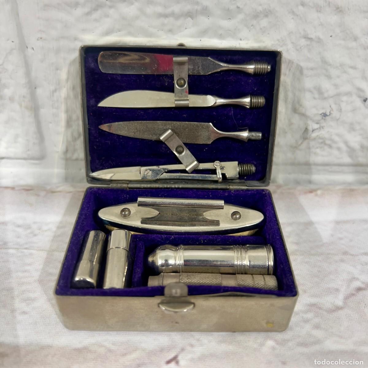 Antiquit&eacute;s: kit de manicura y pedicura antiguo