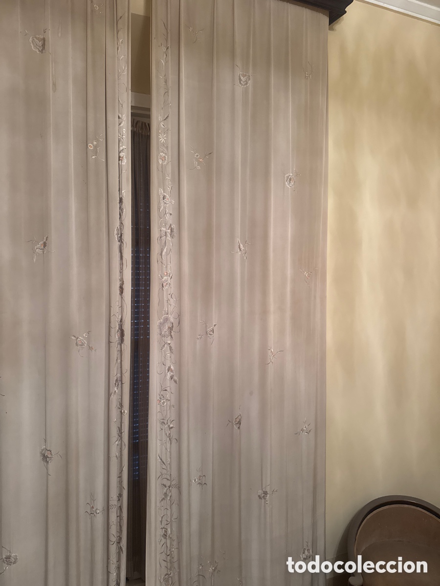 Antig&uuml;edades: Bonitas cortinas de de seda - Foto 1
