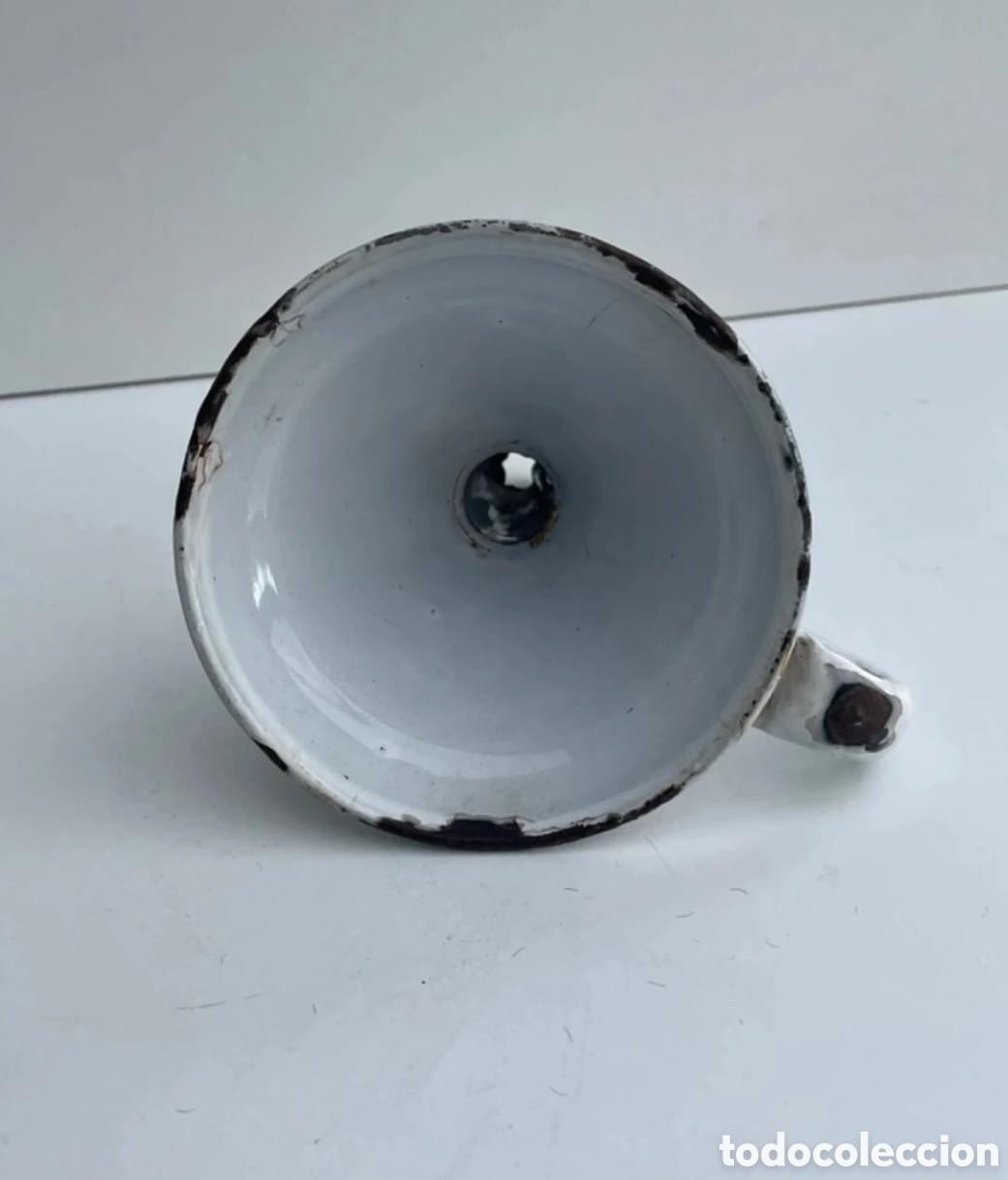 Antig&uuml;edades: Embudo esmaltado antiguo - Foto 4