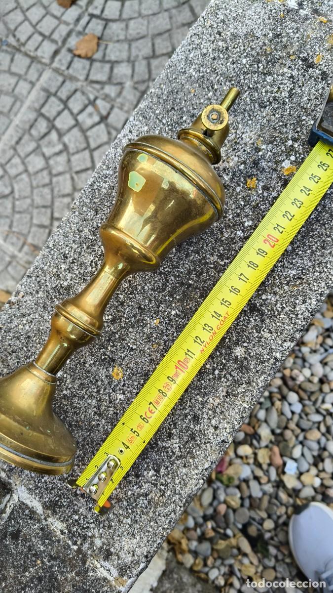 Antig&uuml;edades: Lampe a huile 1900 laiton - Foto 2