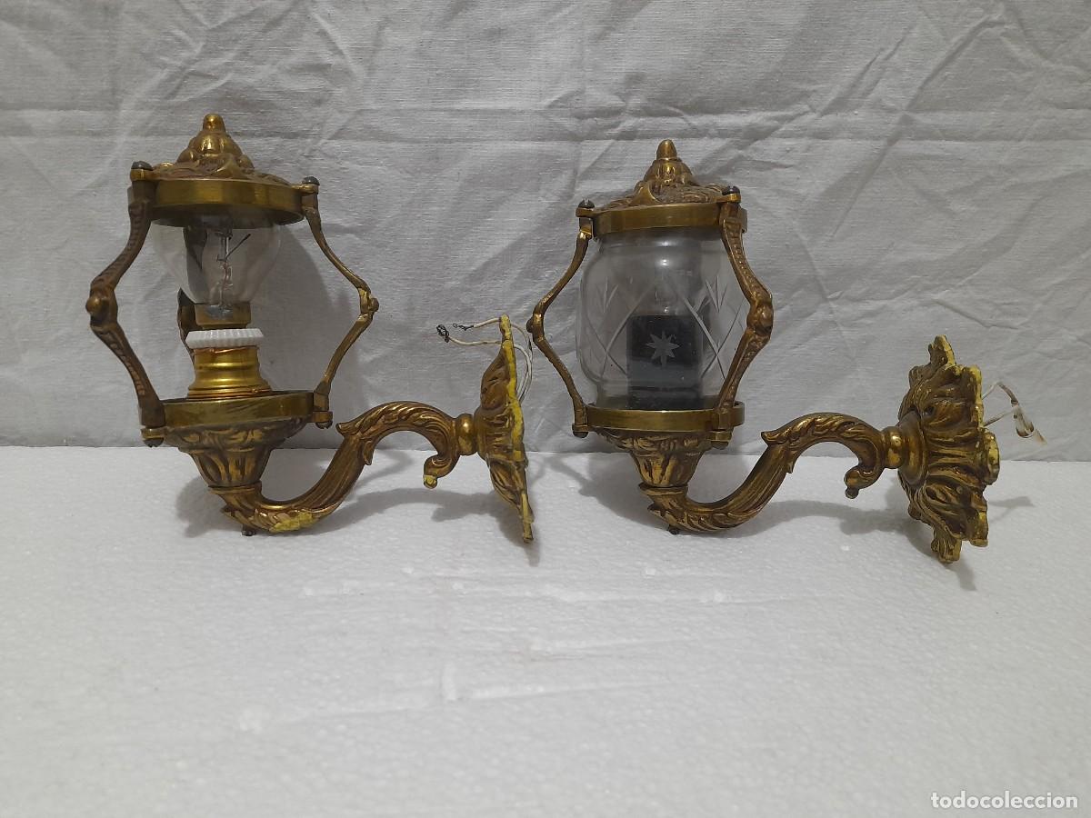 Antig&uuml;edades: APLIQUES DE BRONCE A&Ntilde;OS 50 - Foto 1
