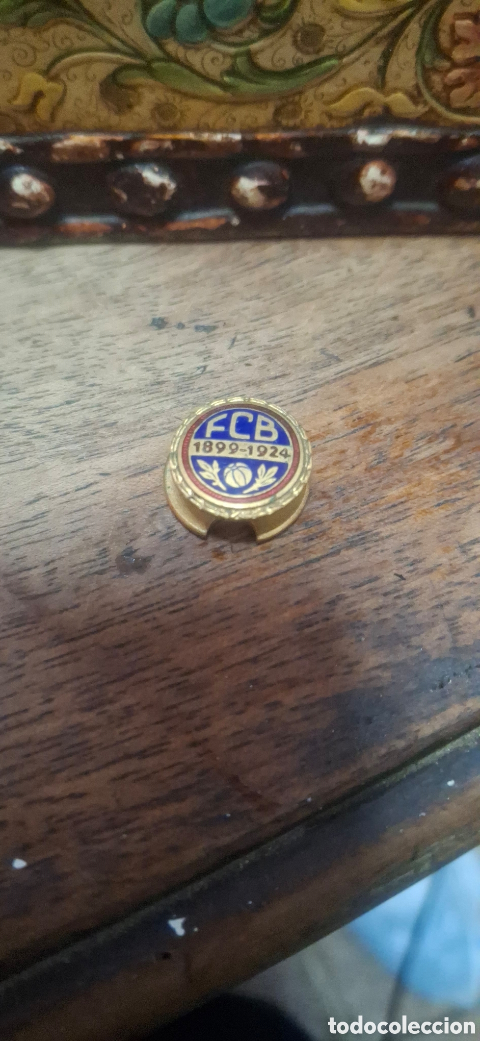Antiquit&eacute;s: PIN FUTBOL , BARCELONA 1899 1924 , SOLAPA , ORIGINAL , B24