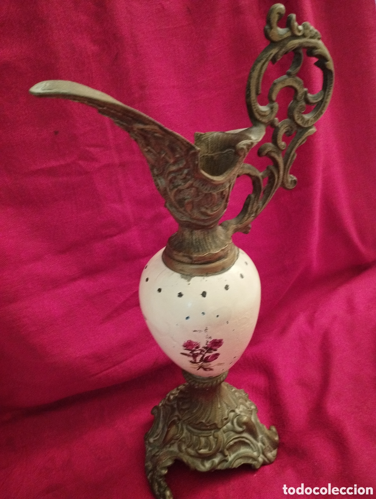 Antig&uuml;edades: &Aacute;nfora antigua bronce ornamentado. - Foto 5
