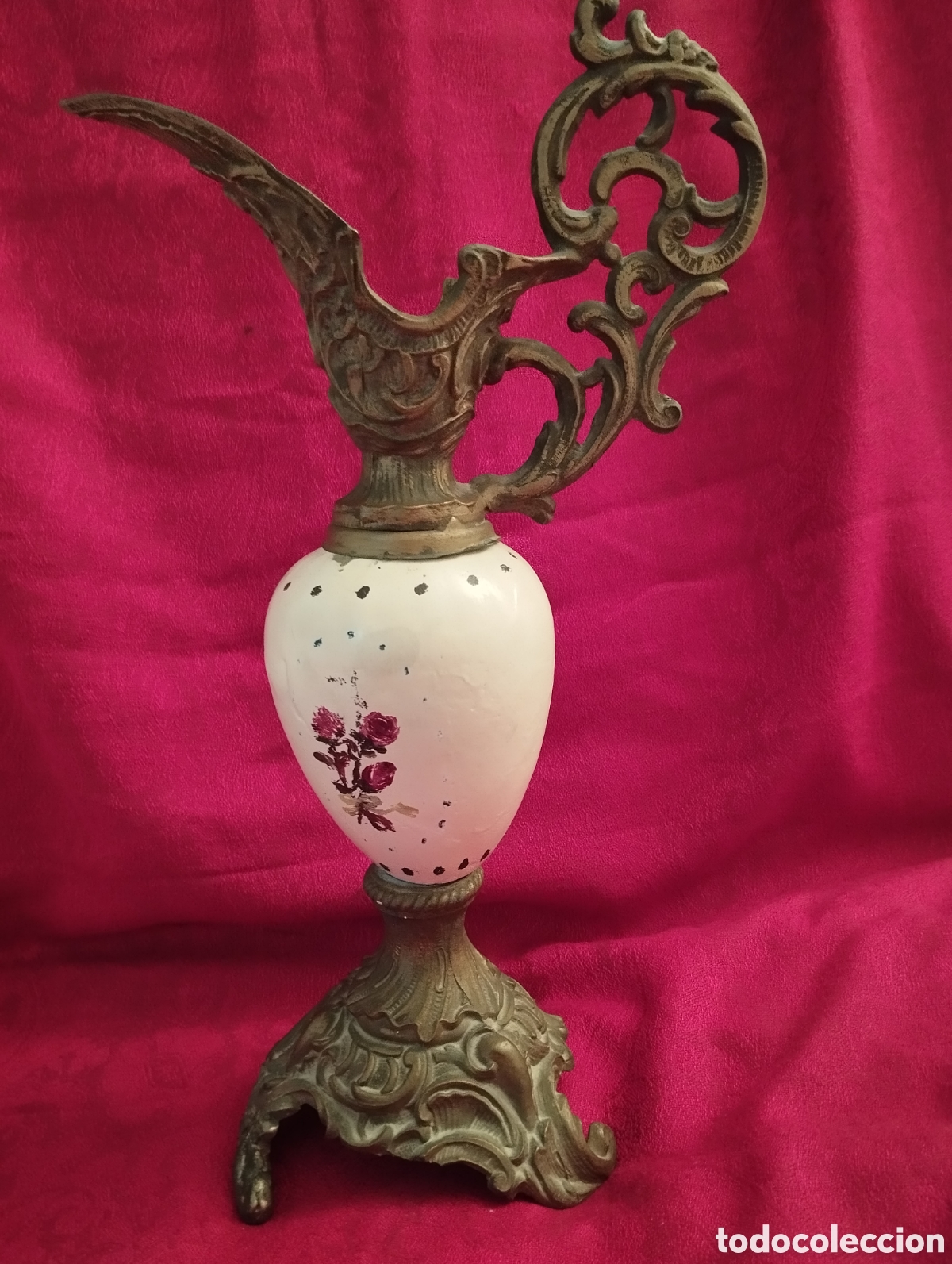 Antig&uuml;edades: &Aacute;nfora antigua bronce ornamentado. - Foto 6