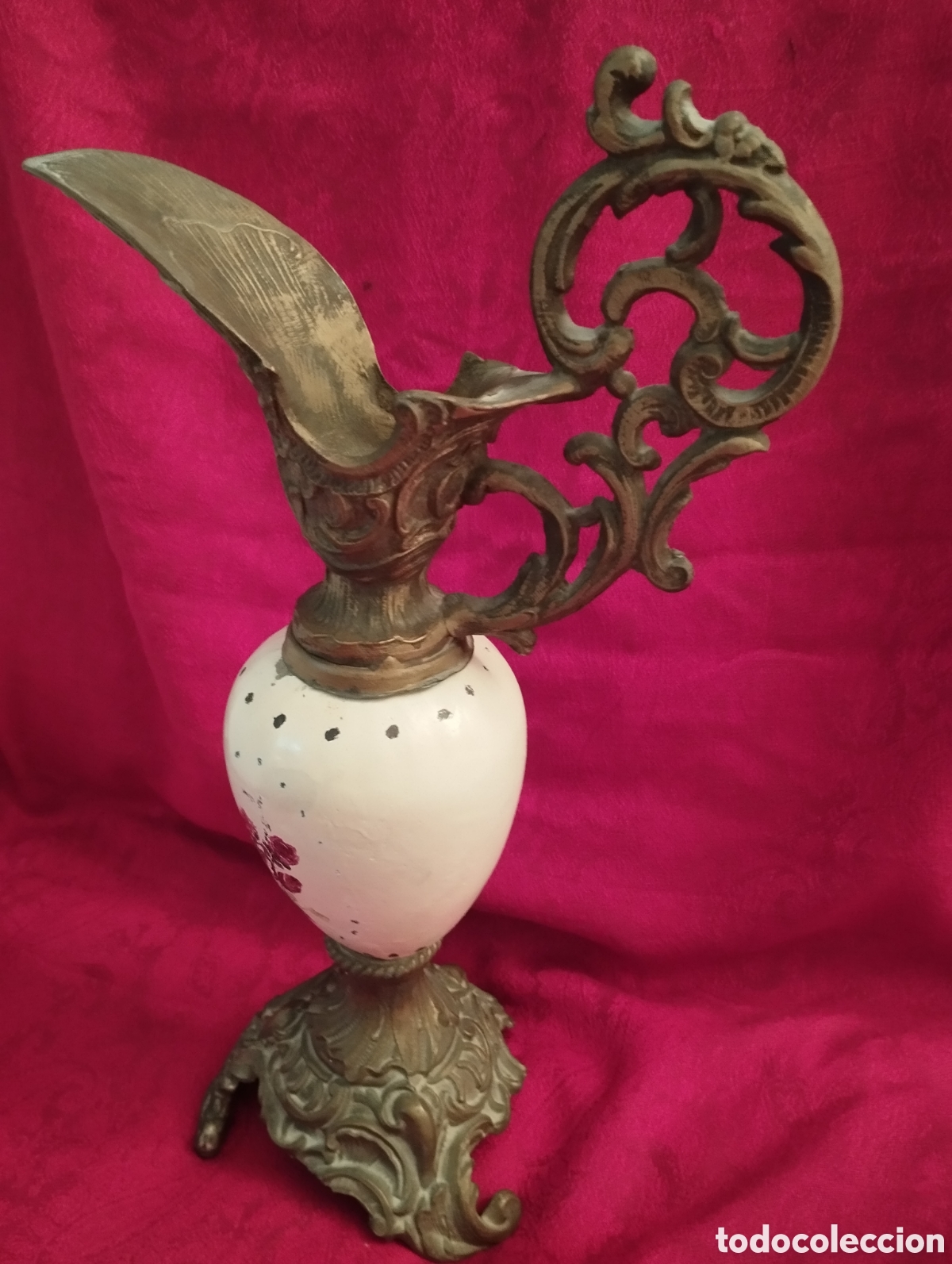 Antig&uuml;edades: &Aacute;nfora antigua bronce ornamentado. - Foto 7