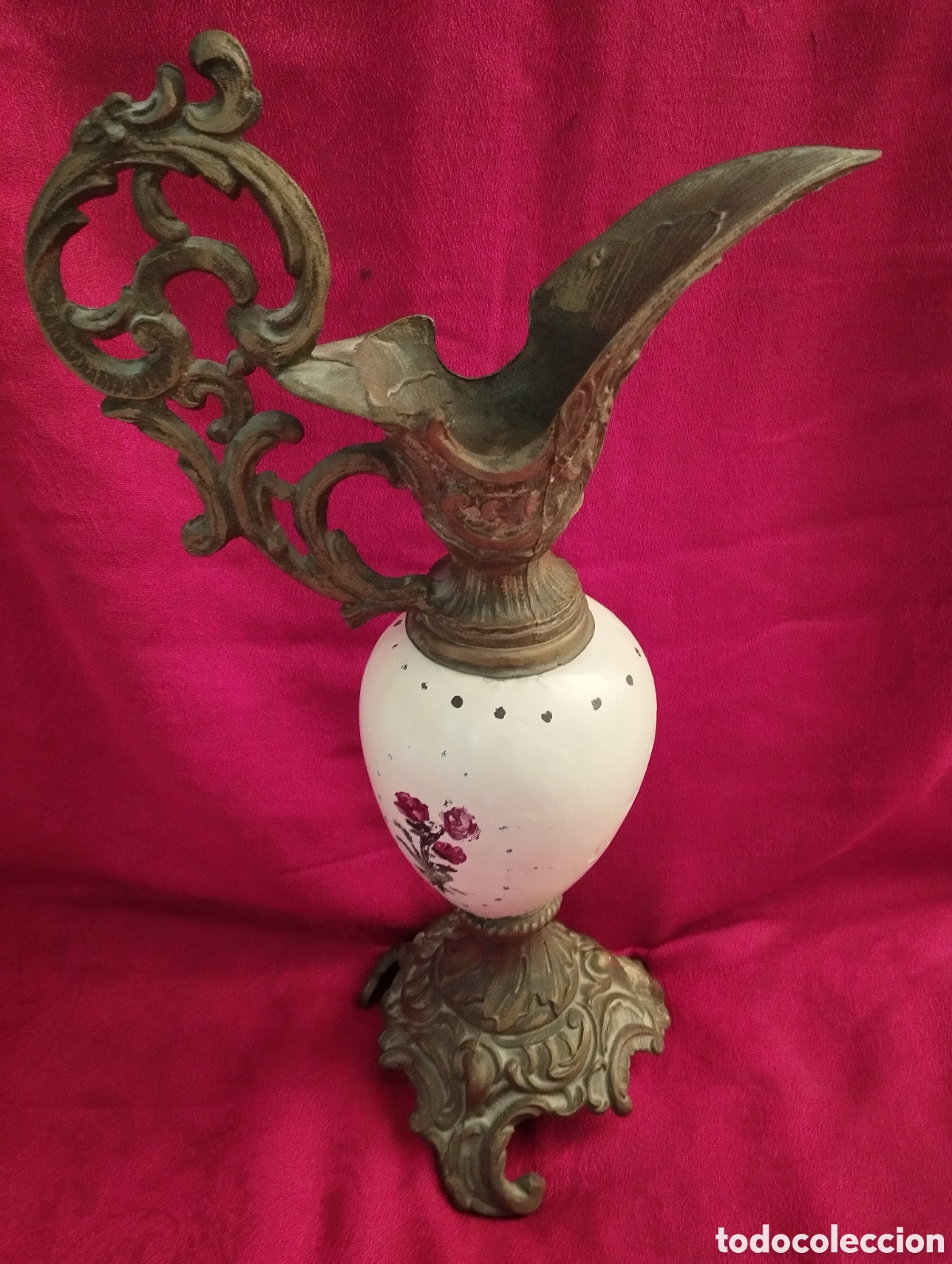 Antig&uuml;edades: &Aacute;nfora antigua bronce ornamentado. - Foto 10