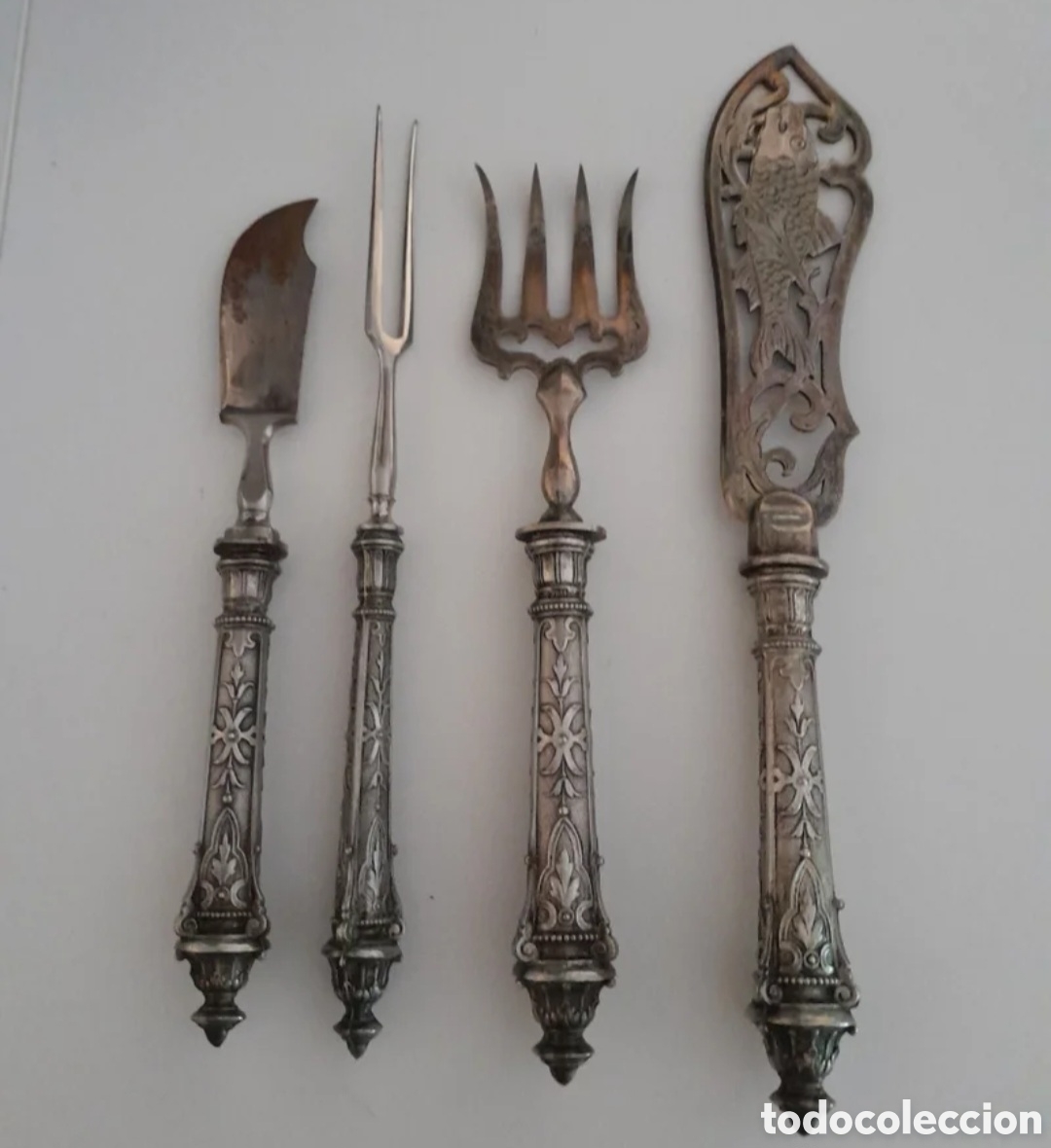 Antig&uuml;edades: Cubiertos plata vintage - Foto 1
