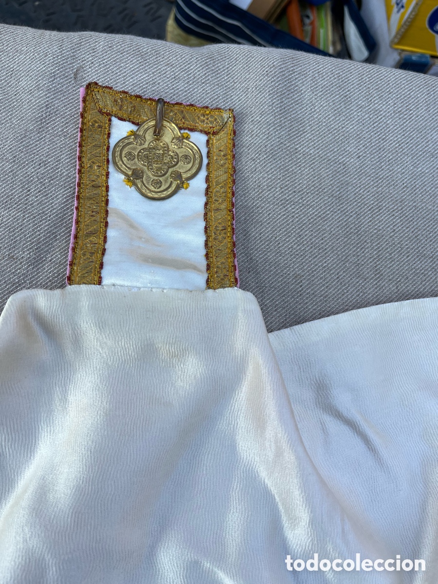 Antig&uuml;edades: FRONTAL DE ALTAR BORDADO HILO ORO - Foto 4