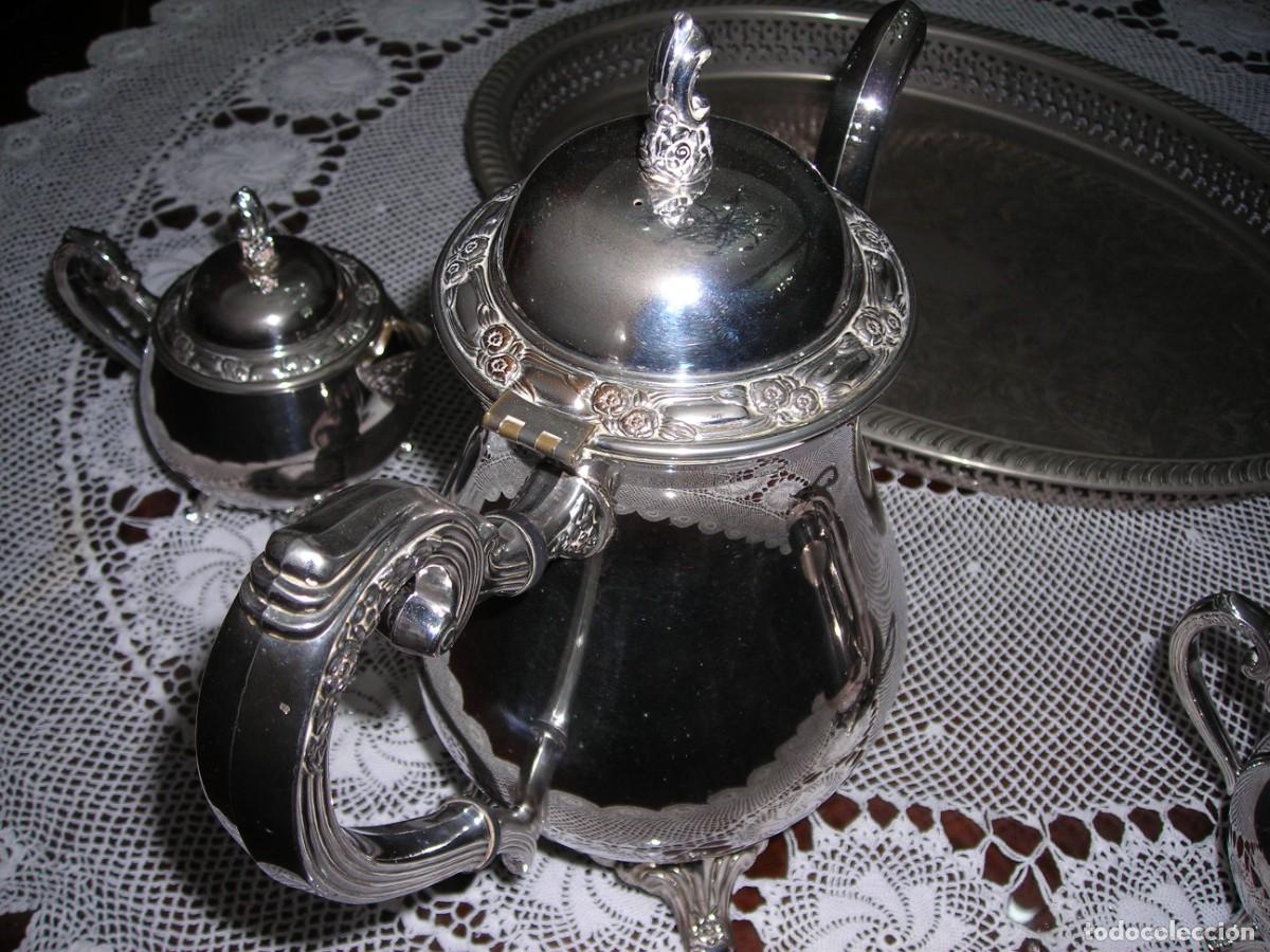 Antig&uuml;edades: JUEGO DE CAFE &rdquo;ONEIDA SILVERSMITHS&rdquo; (USA) - Foto 3