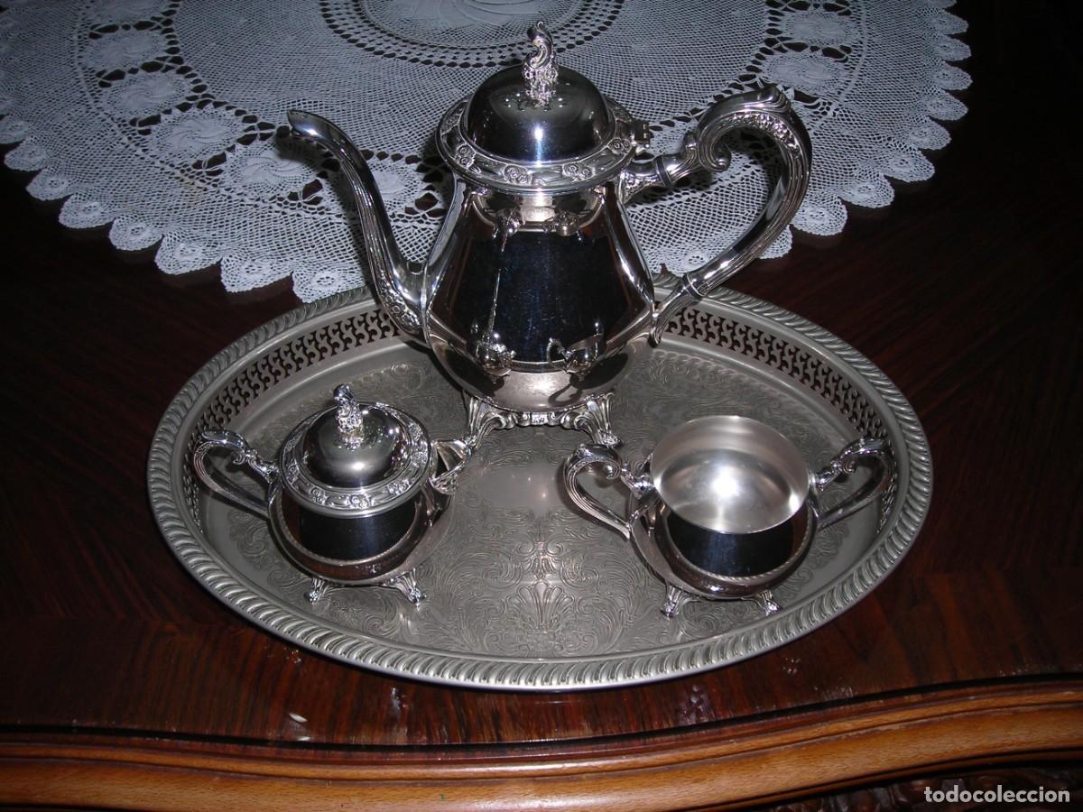 Antig&uuml;edades: JUEGO DE CAFE &rdquo;ONEIDA SILVERSMITHS&rdquo; (USA) - Foto 8