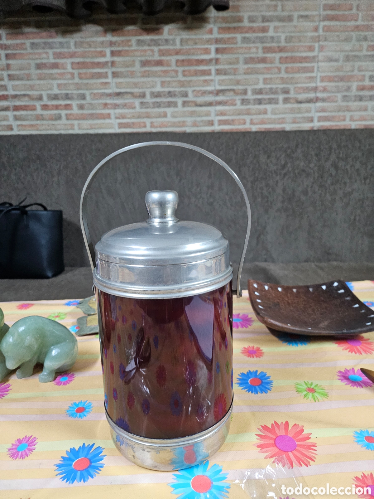 Antiquit&eacute;s: Cubitera de hielo concha de tortuga carey