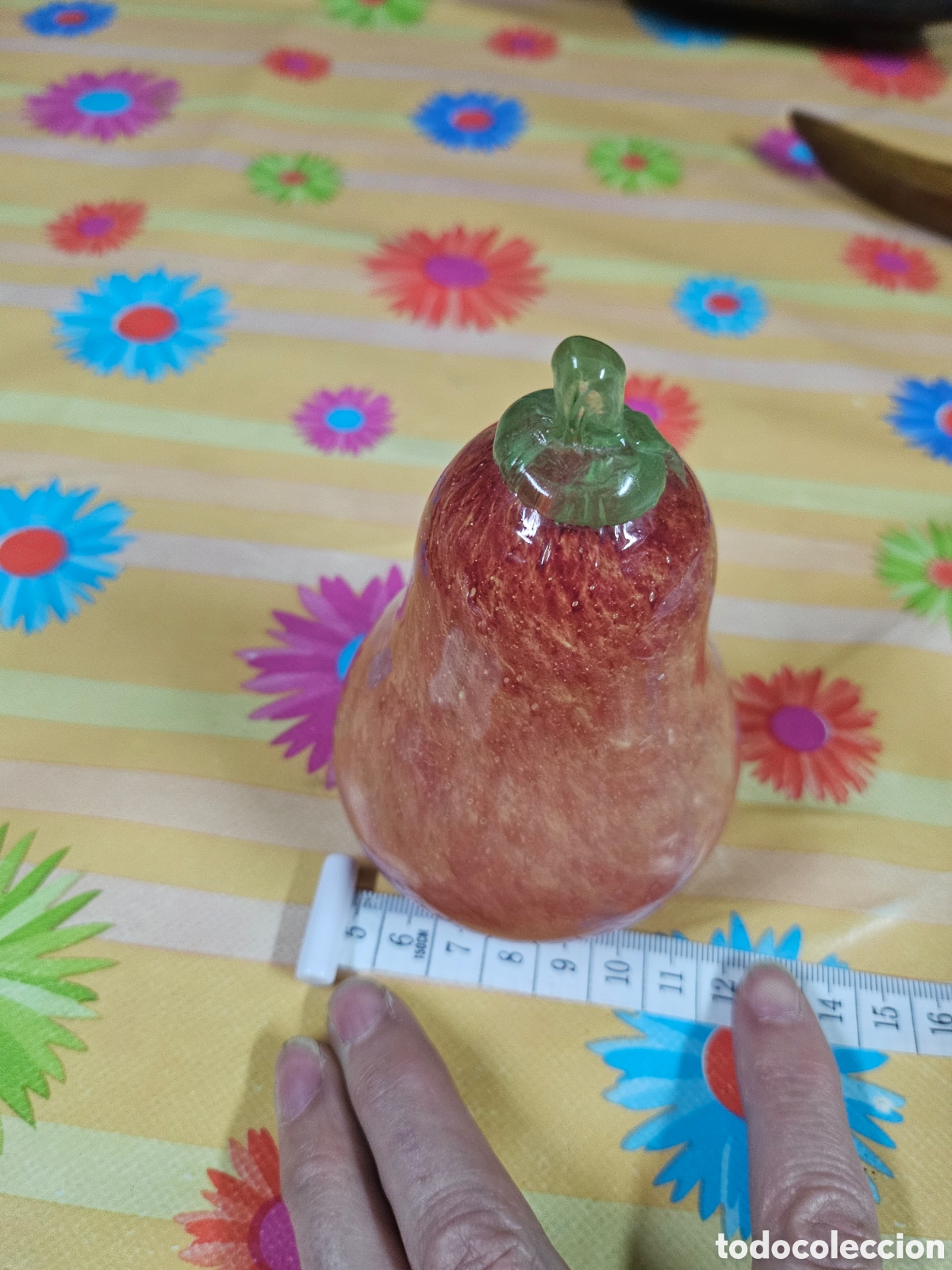 Antig&uuml;edades: Pera de cristal de murano soplada a mano - Foto 3