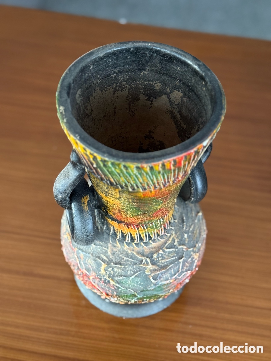 Antig&uuml;edades: Jarr&oacute;n cer&aacute;mica multicolor - Foto 3