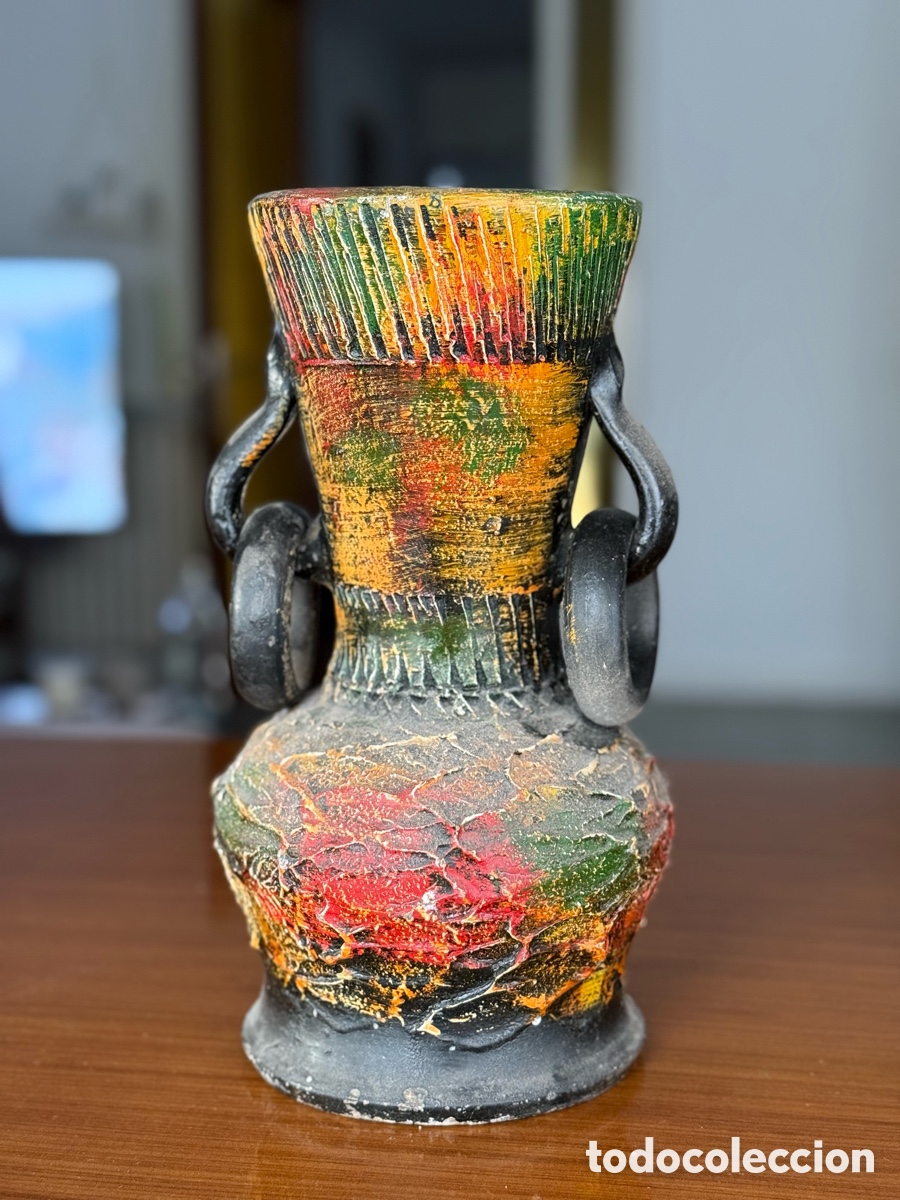 Antig&uuml;edades: Jarr&oacute;n cer&aacute;mica multicolor - Foto 1