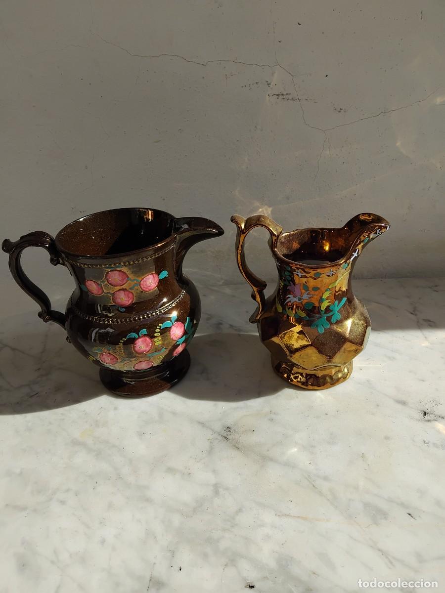 Antig&uuml;edades: DOS JARRAS DE REFLEJOS ( BRISTOL ) - Foto 1