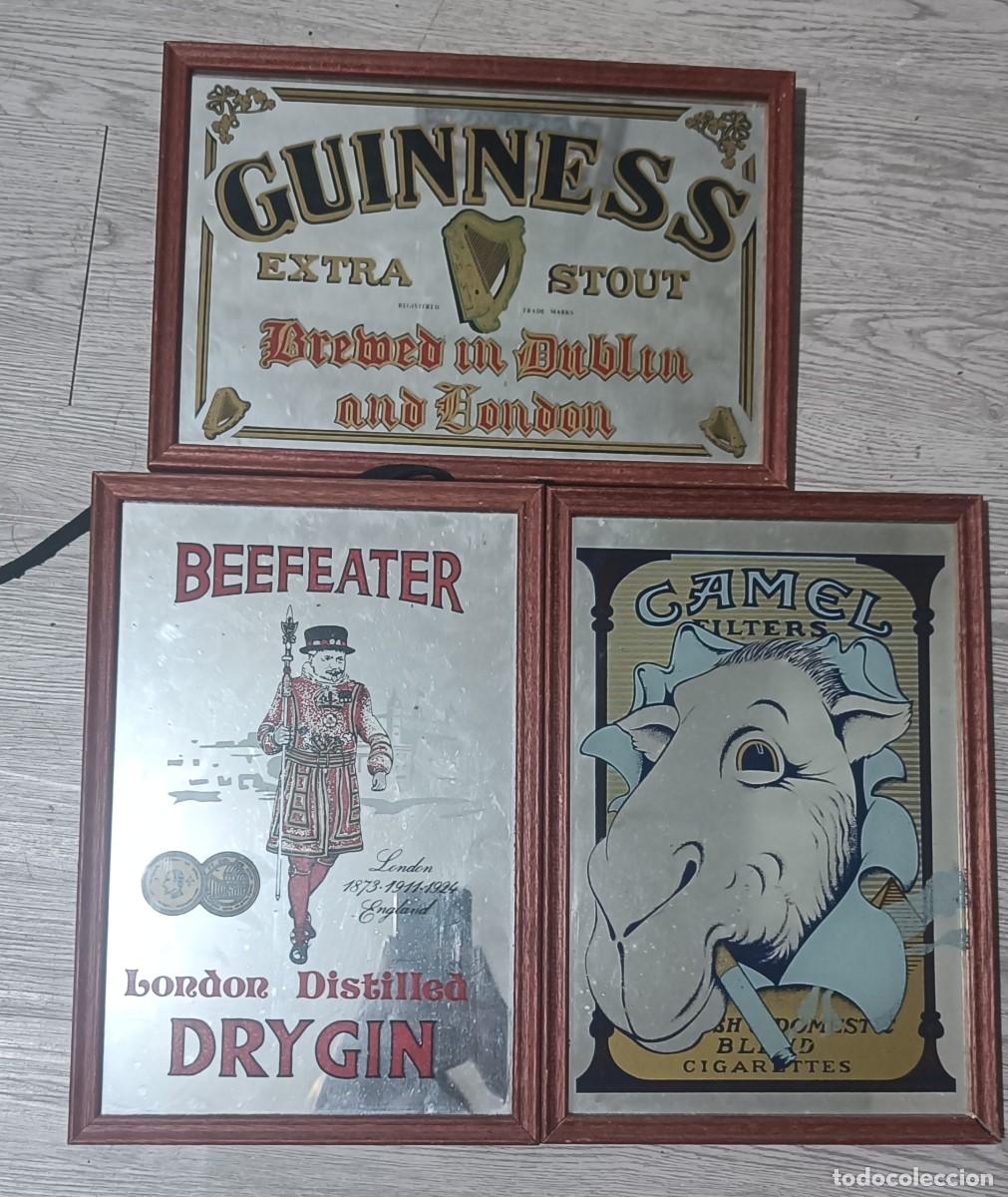 Antig&uuml;edades: 3 espejos publicitarios antiguos - Foto 1