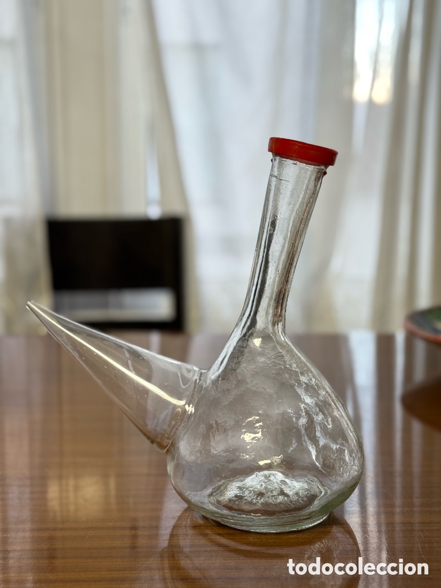 Antig&uuml;edades: Bota de vino cristal - Foto 1