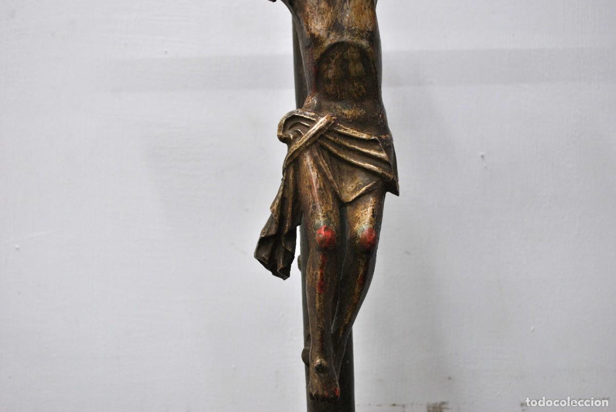 Antig&uuml;edades: CRUCIFIJO DE MADERA SIGLO XVIII - Foto 5