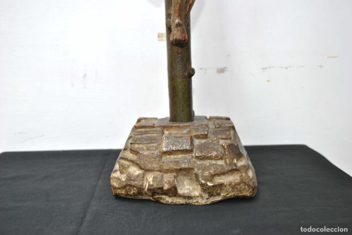 Antig&uuml;edades: CRUCIFIJO DE MADERA SIGLO XVIII - Foto 6