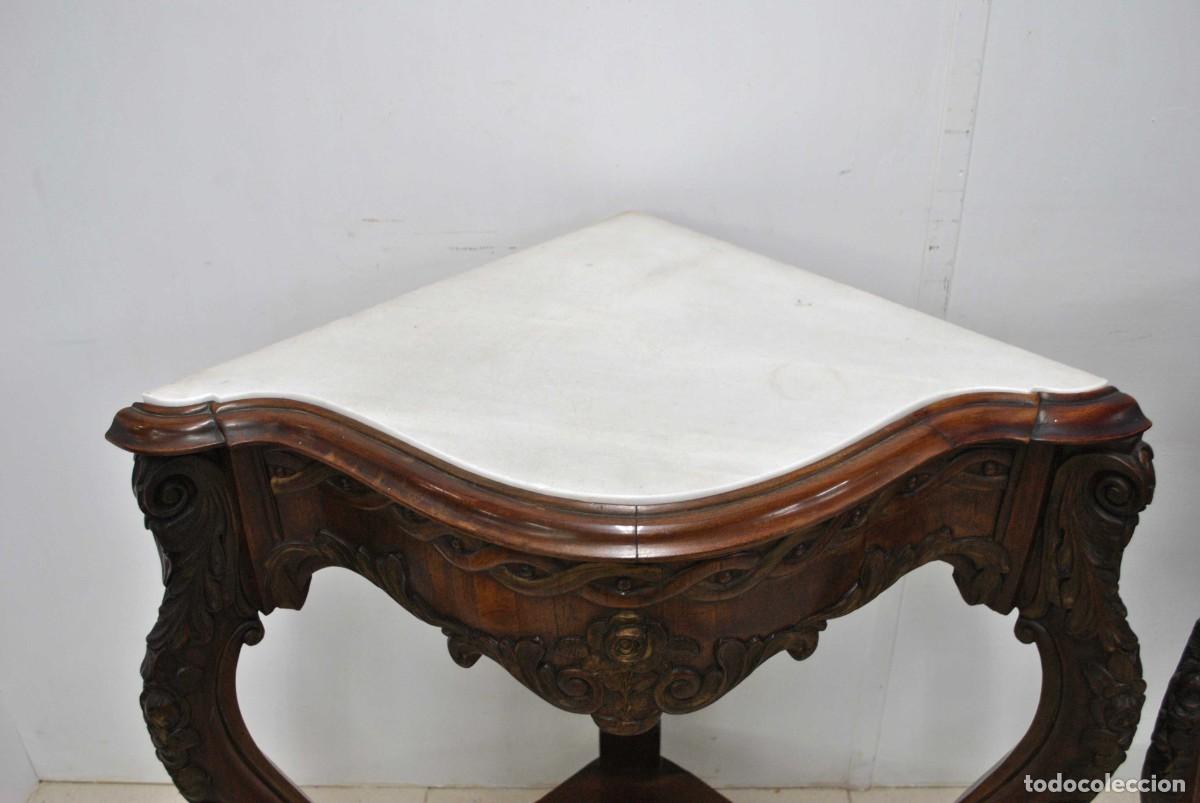 Antig&uuml;edades: CONSOLA ANTIGUA ESQUINERA RINCONERA - Foto 3