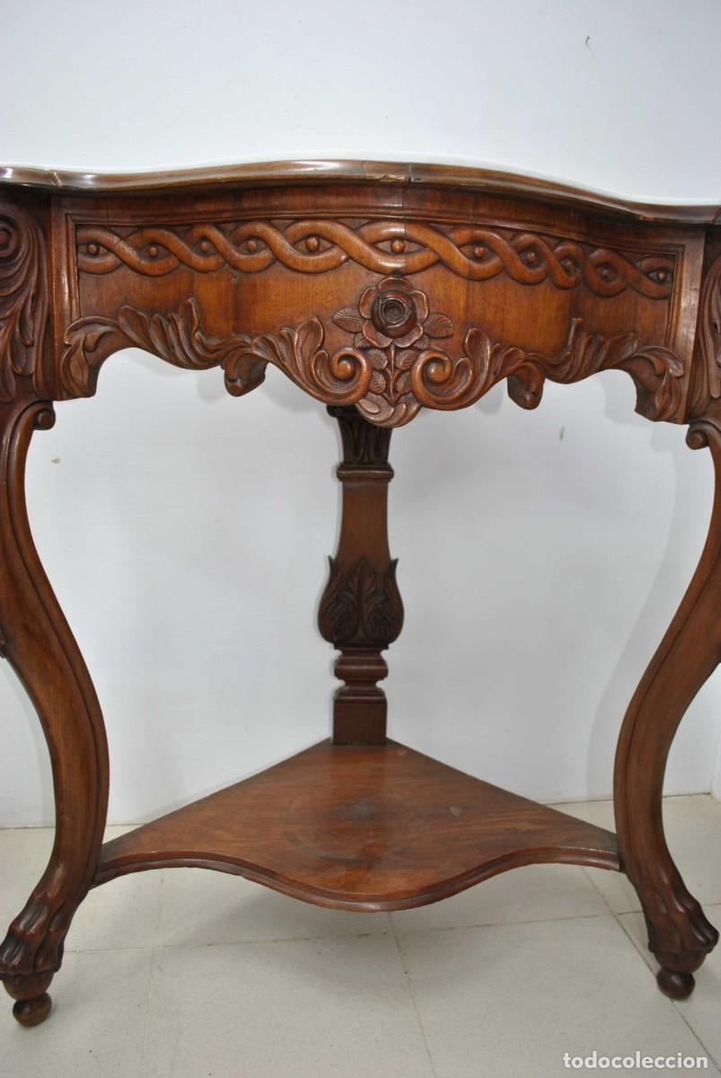 Antig&uuml;edades: CONSOLA ANTIGUA ESQUINERA RINCONERA - Foto 4