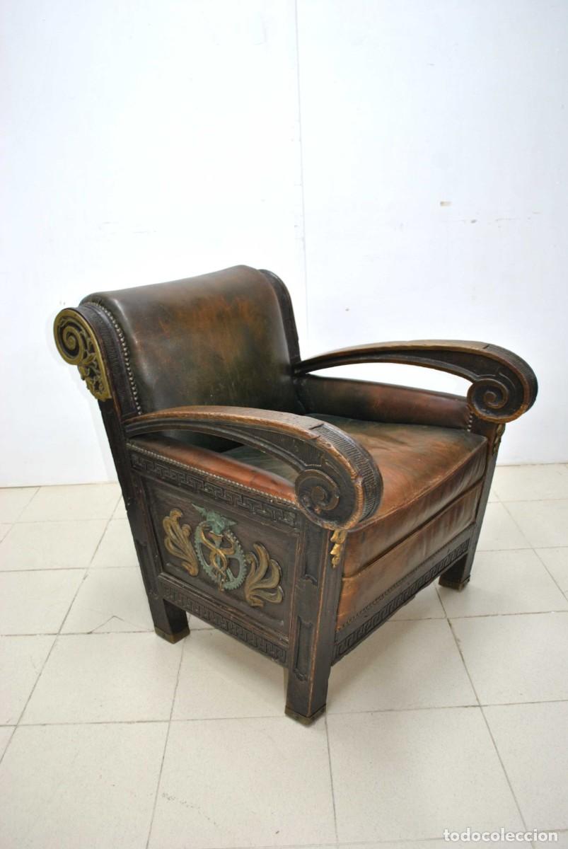 Antig&uuml;edades: SILL&Oacute;N ANTIGUO DE FARMACIA - Foto 1