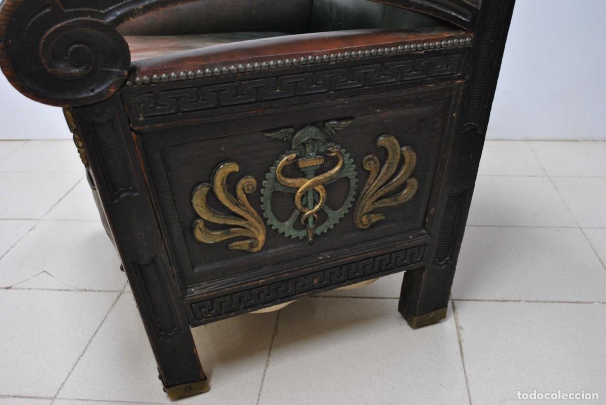 Antig&uuml;edades: SILL&Oacute;N ANTIGUO DE FARMACIA - Foto 7