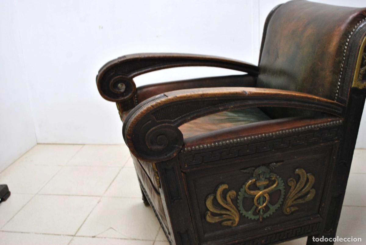 Antig&uuml;edades: SILL&Oacute;N ANTIGUO DE FARMACIA - Foto 8