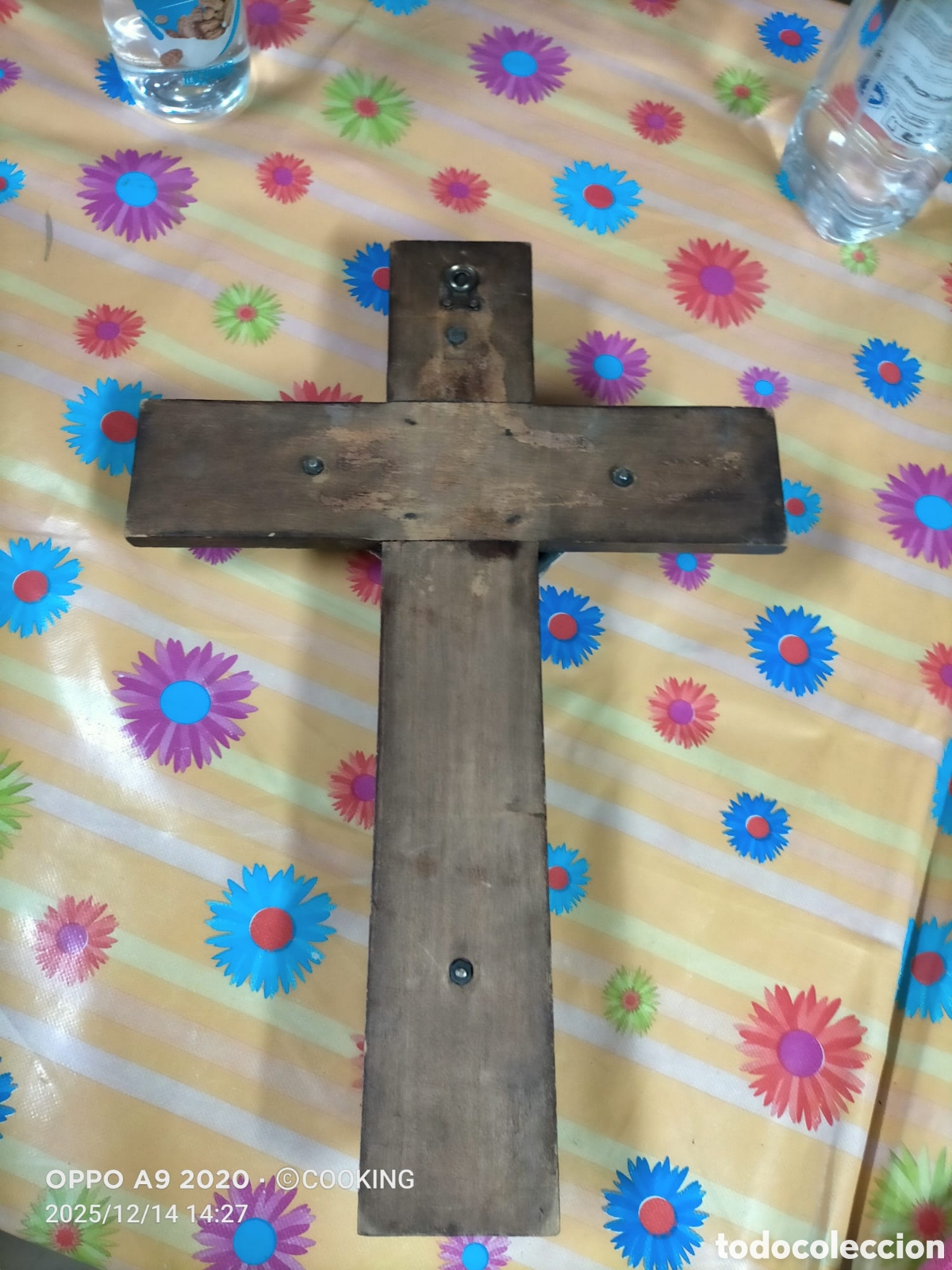 Antig&uuml;edades: Crucifijo de madera y el cristo de plata - Foto 3