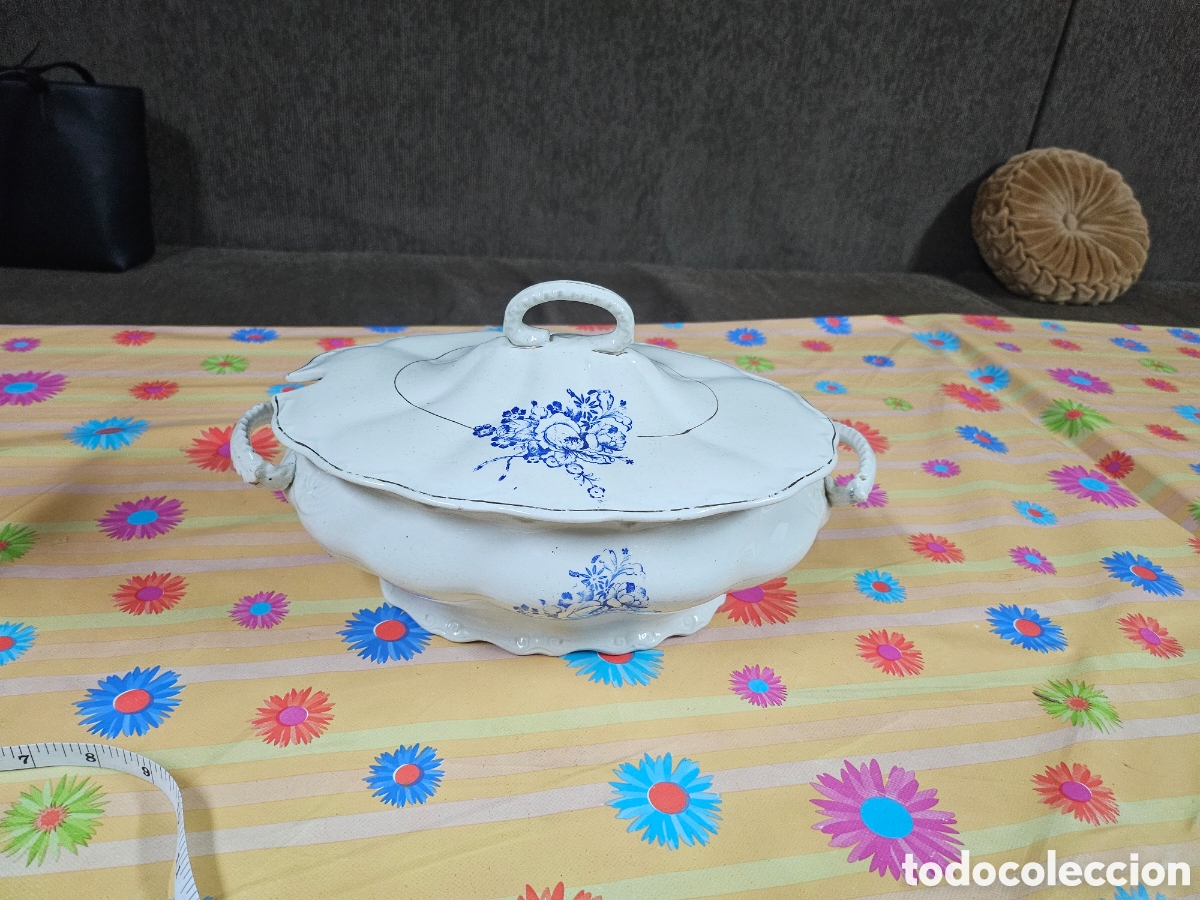 Antig&uuml;edades: Sopera , de porcelana vintage - Foto 6