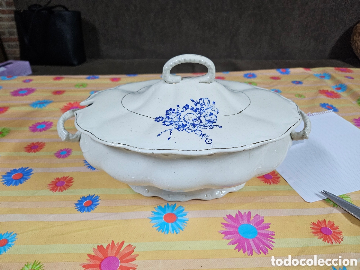 Antig&uuml;edades: Sopera , de porcelana vintage - Foto 1