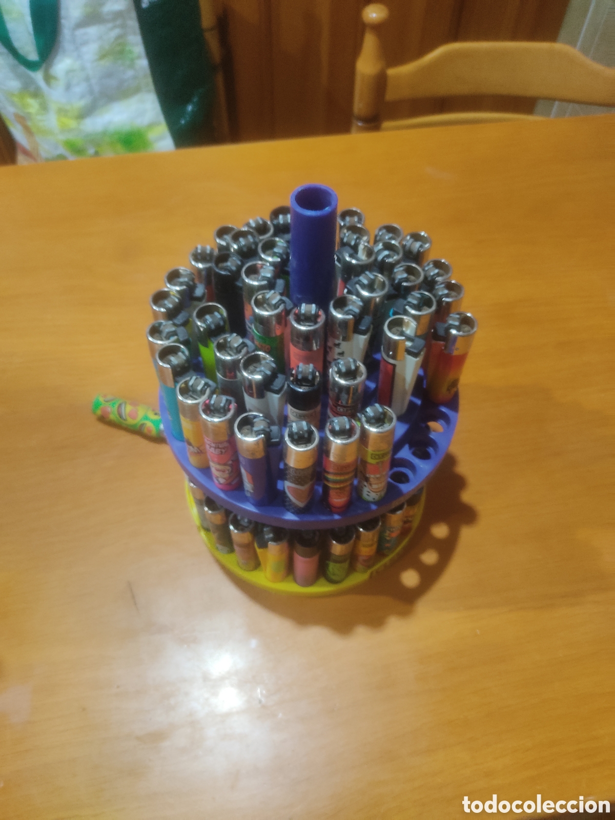 Antig&uuml;edades: Mecheros cl&iacute;per ,con expositor - Foto 3