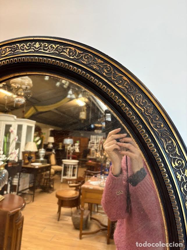 Antig&uuml;edades: Espejo Antiguo con Marco Oval - Foto 7