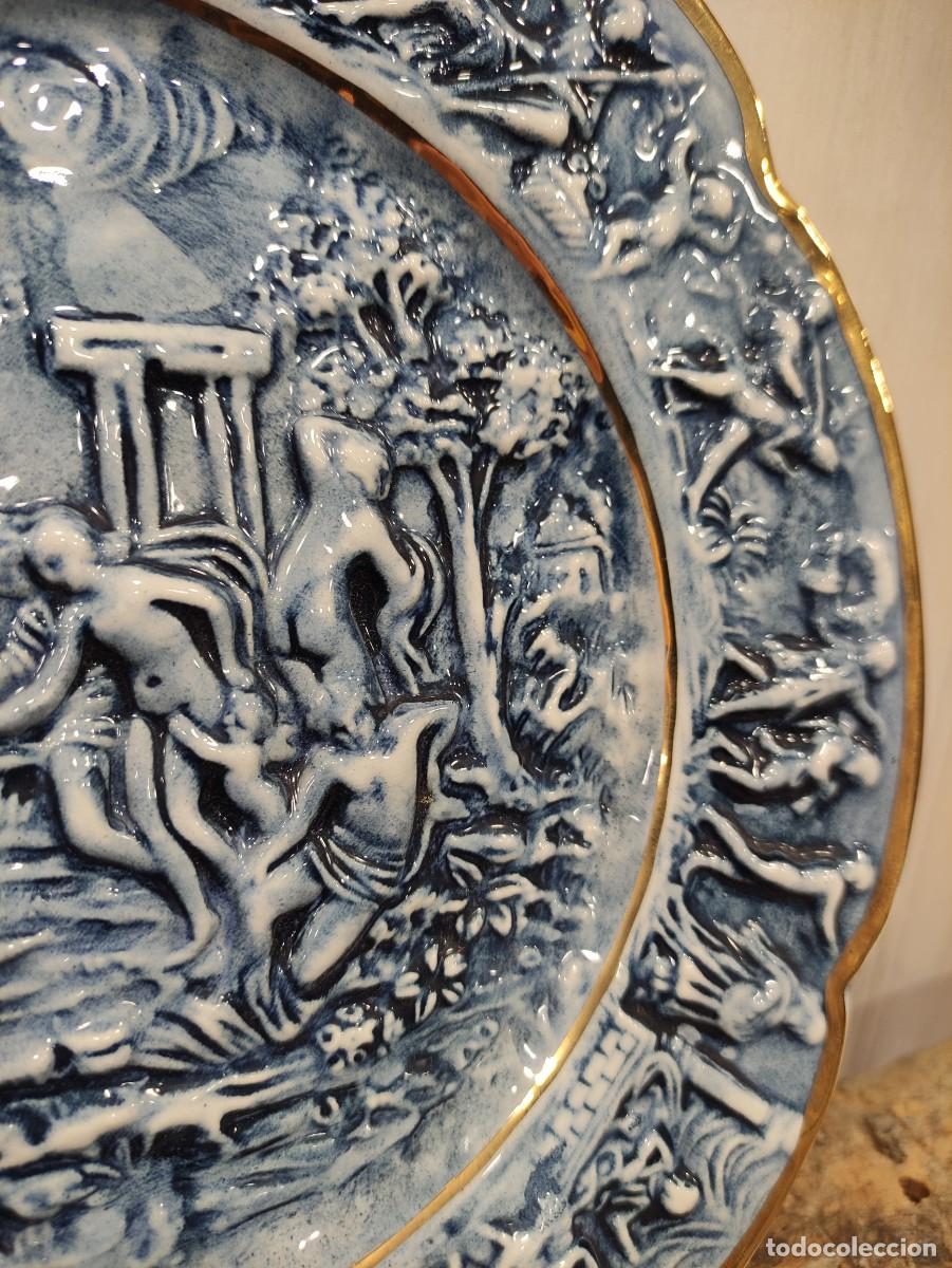 Antig&uuml;edades: Plato cer&aacute;mica Capodimonte - Foto 2