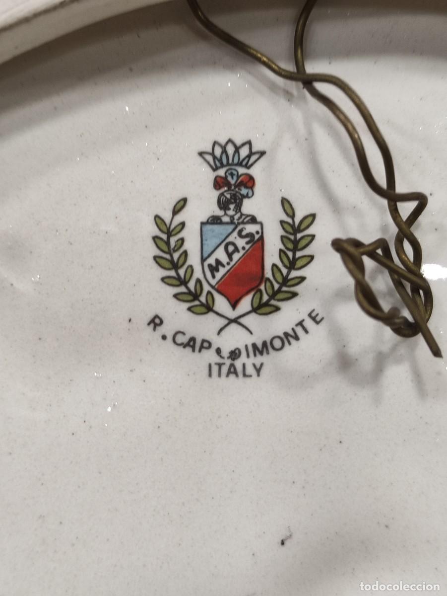 Antig&uuml;edades: Plato cer&aacute;mica Capodimonte - Foto 5