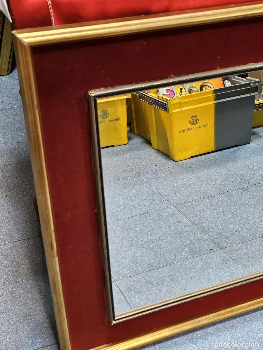 Antig&uuml;edades: espejo antiguo de madera dorado - Foto 2