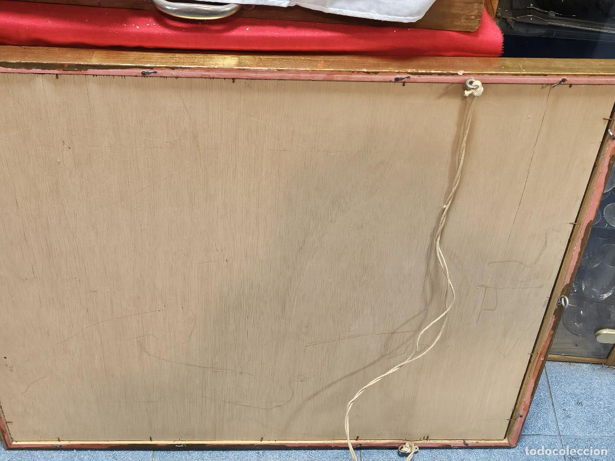 Antig&uuml;edades: espejo antiguo de madera dorado - Foto 4