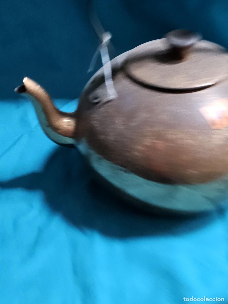 Antig&uuml;edades: cafetera de cobre vintage - Foto 2