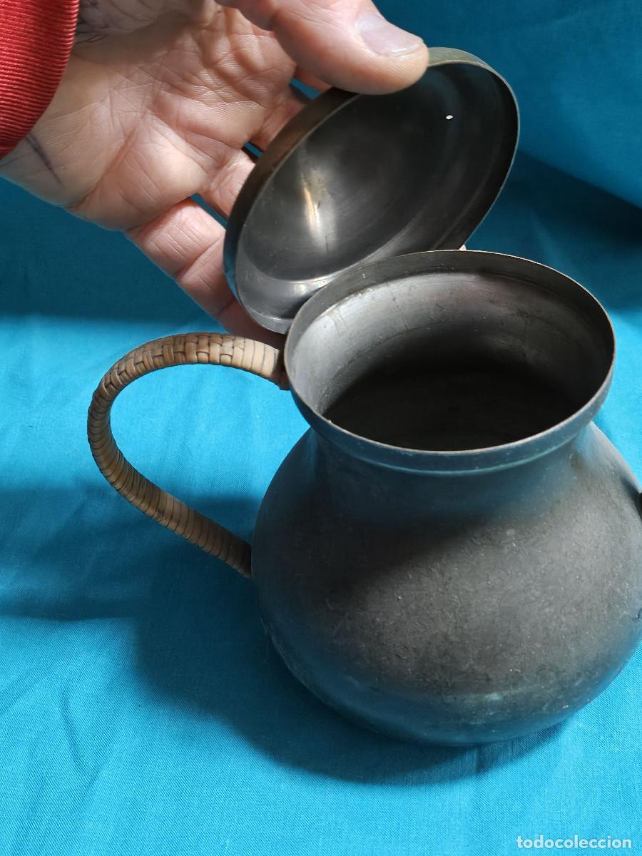 Antig&uuml;edades: tetera de metal antigua - Foto 2