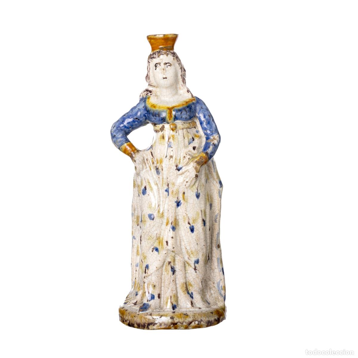Antig&uuml;edades: Botella de barro - siglo XIX - Foto 1