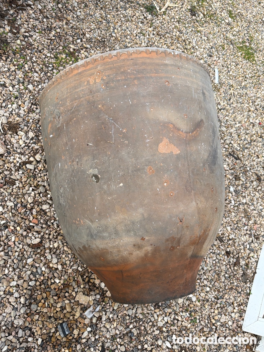Antig&uuml;edades: Macetero de barro de la zona de Villarobledo - Foto 4