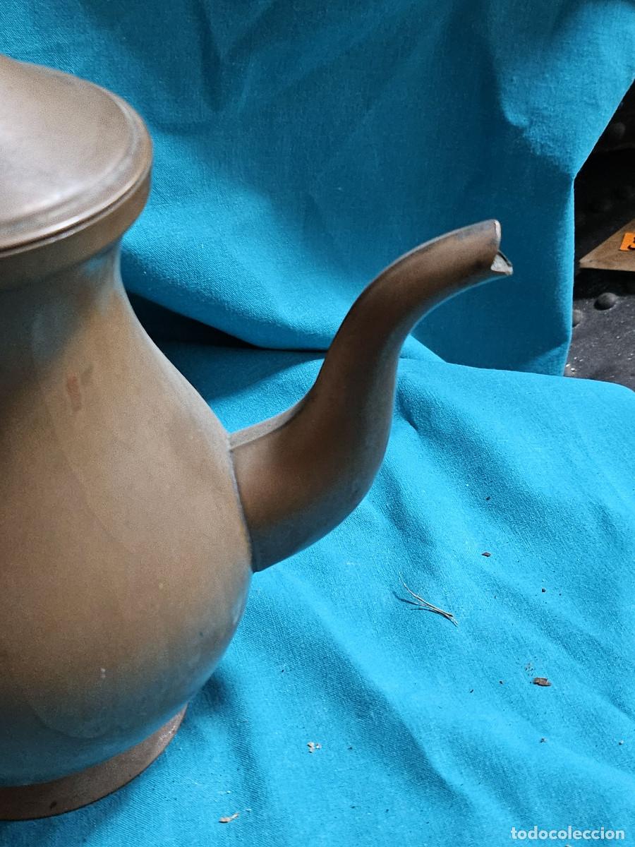 Antig&uuml;edades: tetera de cobre antigua rustica - Foto 4