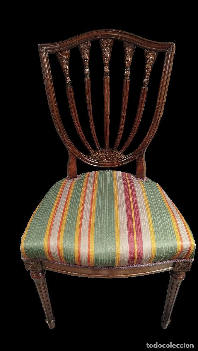 Antig&uuml;edades: SILLA DE MADERA TALLADA - Foto 1